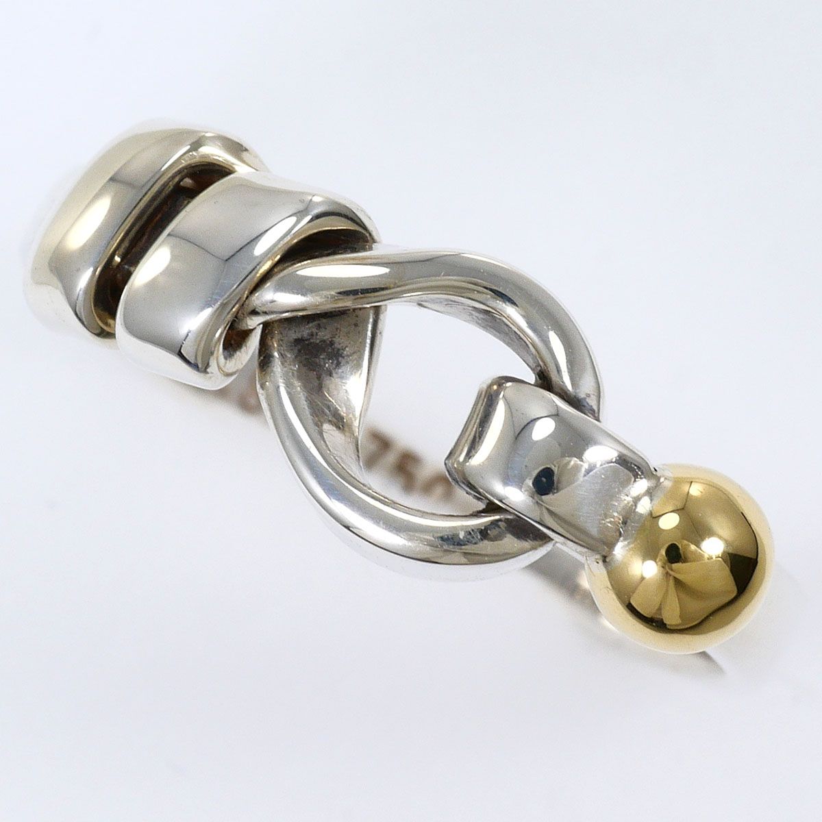 ティファニー TIFFANY&Co. フック＆アイ K18YG シルバー925 リング・指輪 11号 総重量約2.6g