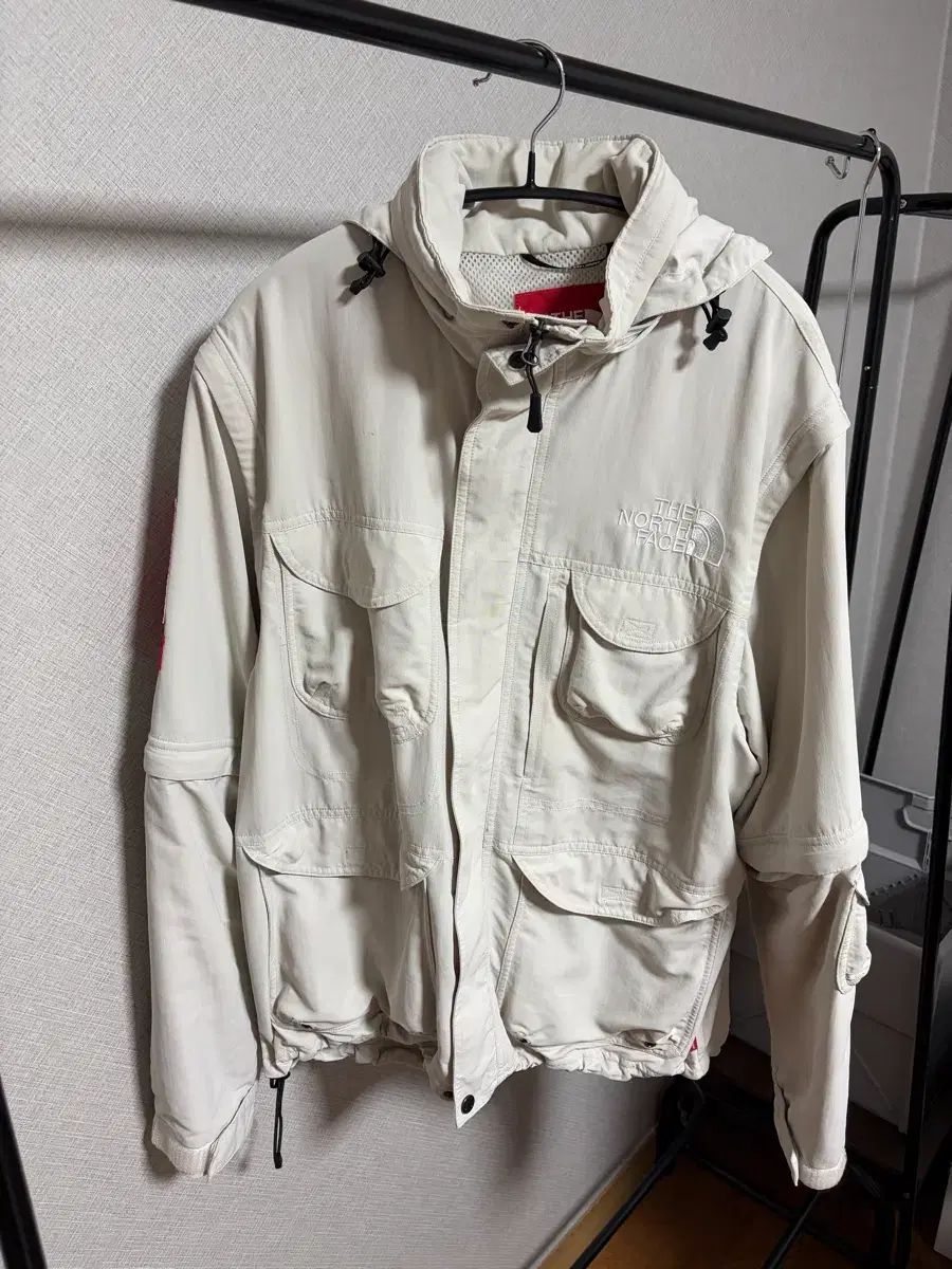 シュプリーム x ザ・ノース・フェイス トレッキング コンバーチブル ジャケット ストーン - 22SS