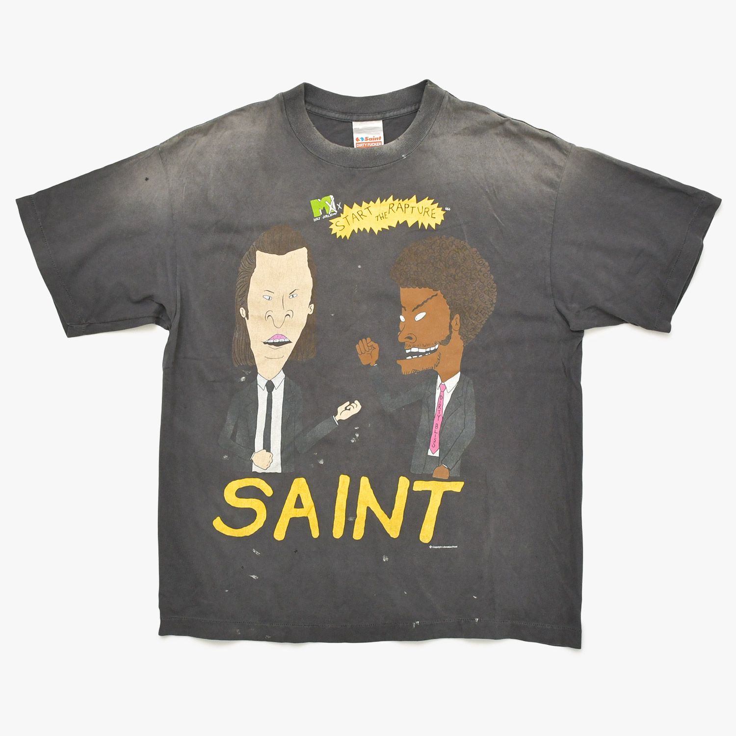 極美品 SAINT MICHAEL セントマイケル 半袖Tシャツ SM-HR8-0000-015 