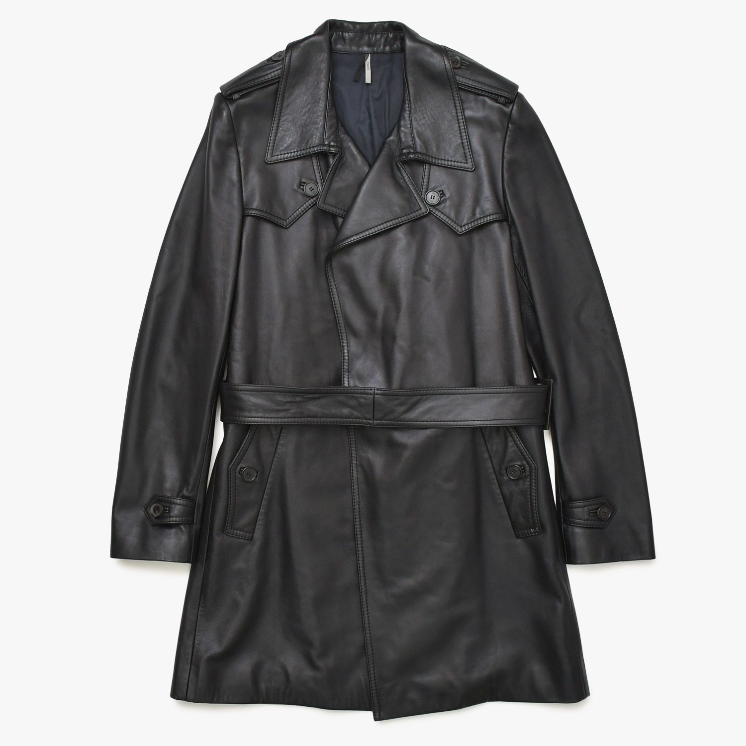DIOR HOMME ディオール オム レザートレンチコート 6HH5034001 サイズ 