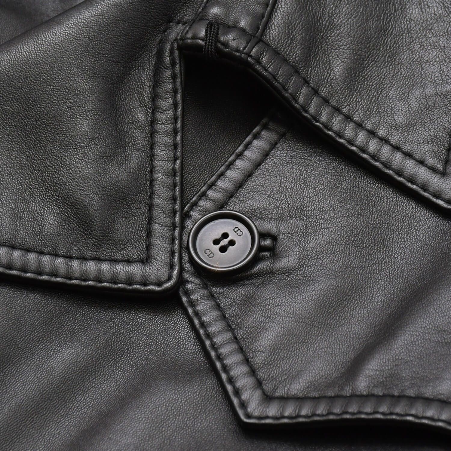 DIOR HOMME ディオール オム レザートレンチコート 6HH5034001 サイズ 