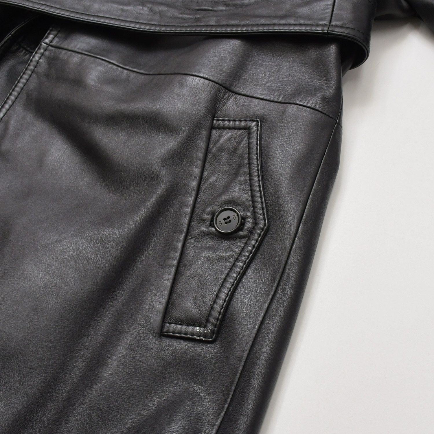 DIOR HOMME ディオール オム レザートレンチコート 6HH5034001 サイズ