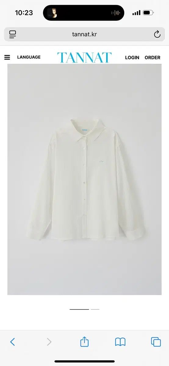 タナッ 白 サマー シャツ 新品