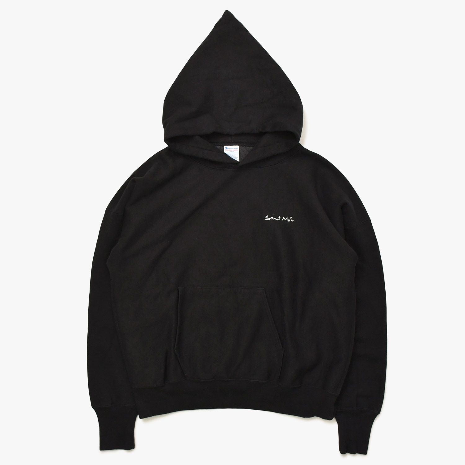 極美品 SAINT MICHAEL セントマイケル パーカー フーディー Hoodie 黒 ブラック Black SM-YS1-0000-045 中古 4a003408