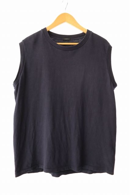 コモリ COMOLI 空紡天竺ノースリーブ Tシャツ X01-05010 2 紺 ネイビー ブランド古着ベクトル 中古 260605