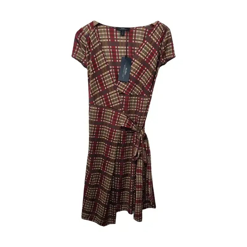 レディース Sサイズ / MAX MARA（新品） チェックパータン ラップ ONE PIECE