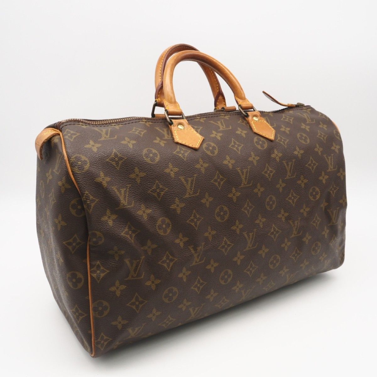 ★3日以内返品可★ LOUIS VUITTON ルイ・ヴィトン モノグラム スピーディ40 M41522 ボストンバッグ ブラウン コーティングキャンバス レザー レディース