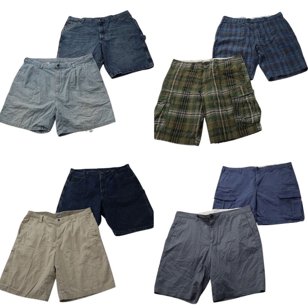 古着卸 まとめ売り ブランドMIX ショートパンツ 8枚セット ( メンズ 40 ) ノーティカ エディーバウアー ラングラー 中古 古着 NF1048