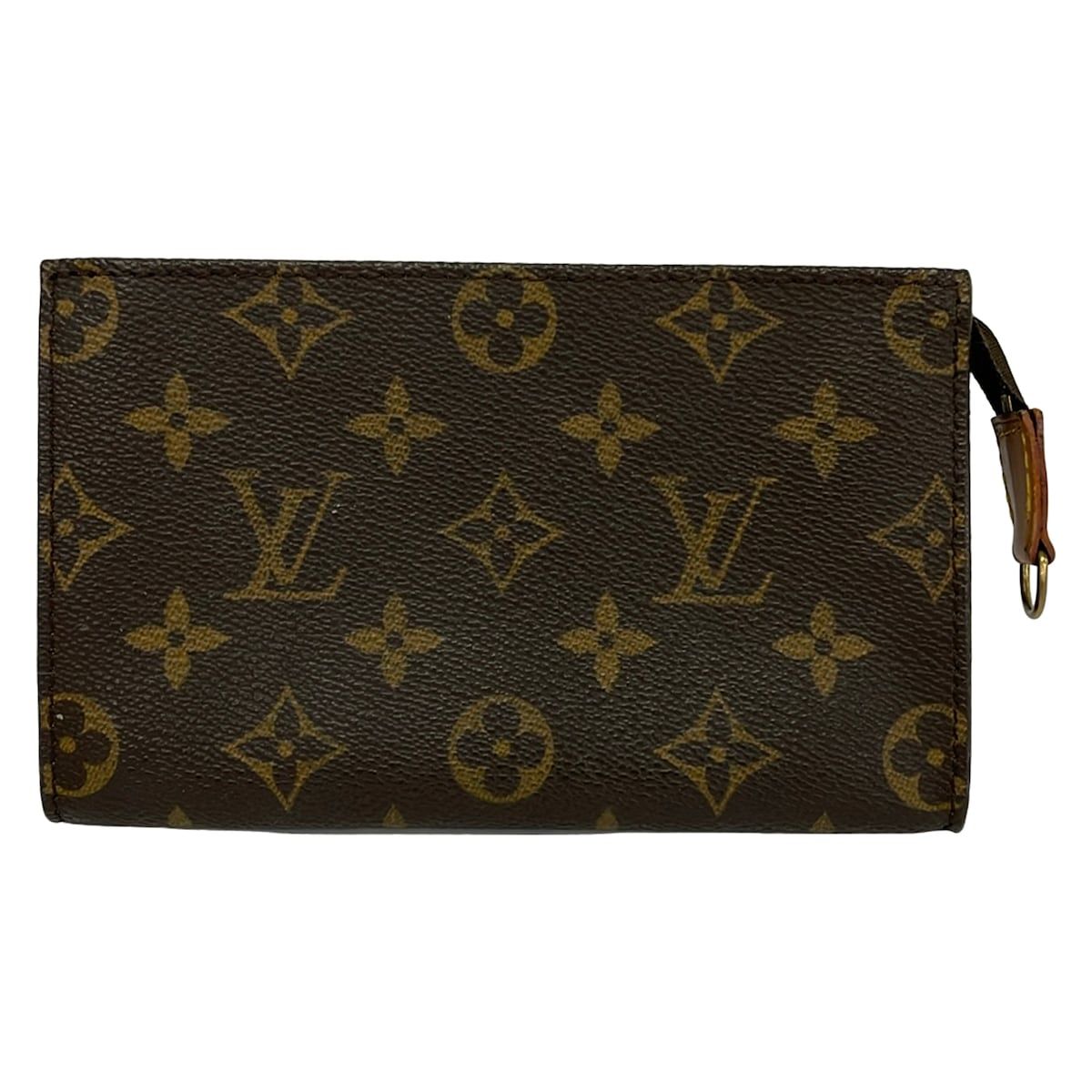 LOUIS VUITTON(ルイヴィトン) ポーチ モノグラム - ダークブラウン×ブラウン バケット付属ポーチ