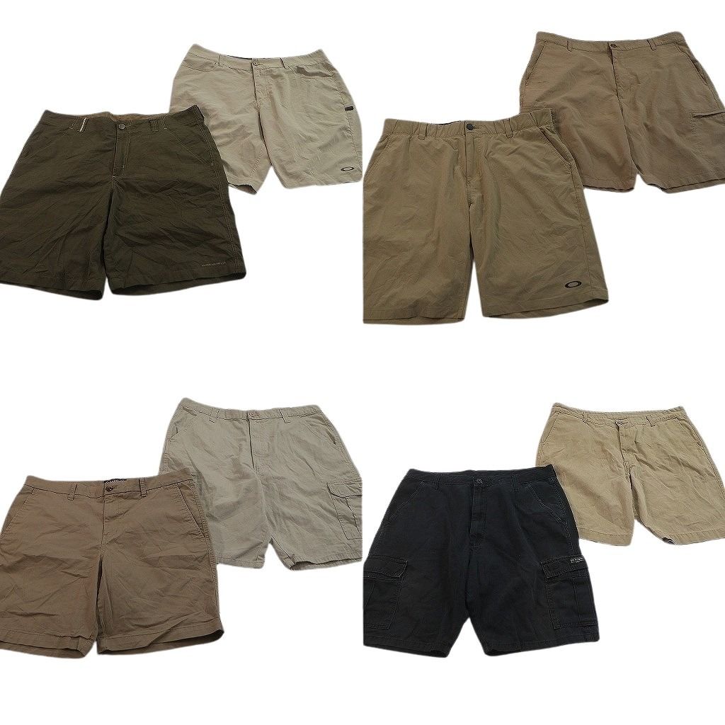 古着卸 まとめ売り ブランドMIX ショートパンツ 8枚セット ( メンズ 36 ) オークリー コロンビア ラングラー 中古 古着 NF1100