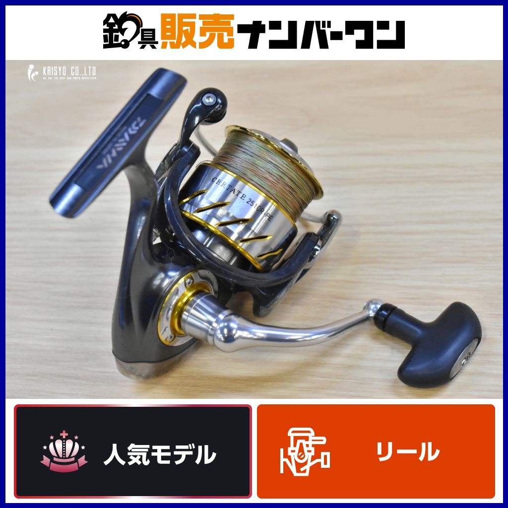 ダイワ 13 セルテート 2510R-PE スピニングリール DAIWA CERTATE シーバス エギング ヒラスズキ 中型青物 等に