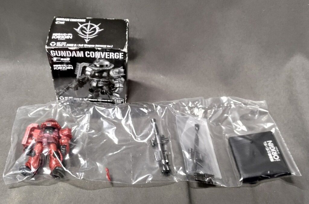 BANDAI FW GUNDAM CONVERGE 機動戦士ガンダム THE ORIGIN II シャア専用ザク2 フル装備 メタリックver. 前売特典