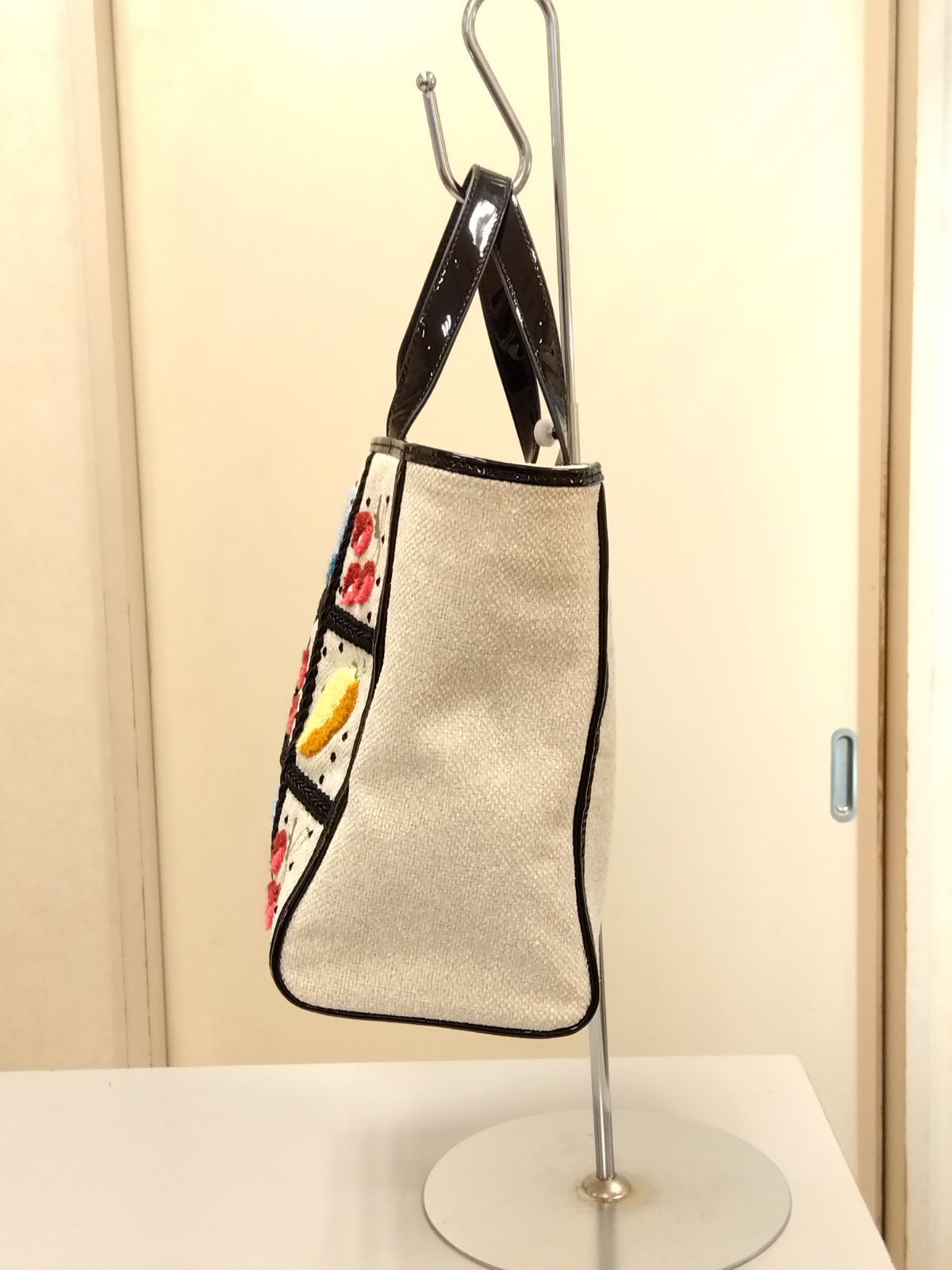 アナスイ ANNA SUI ディア ハンドバッグ 復刻モデル サガラ刺繍 ANNA 