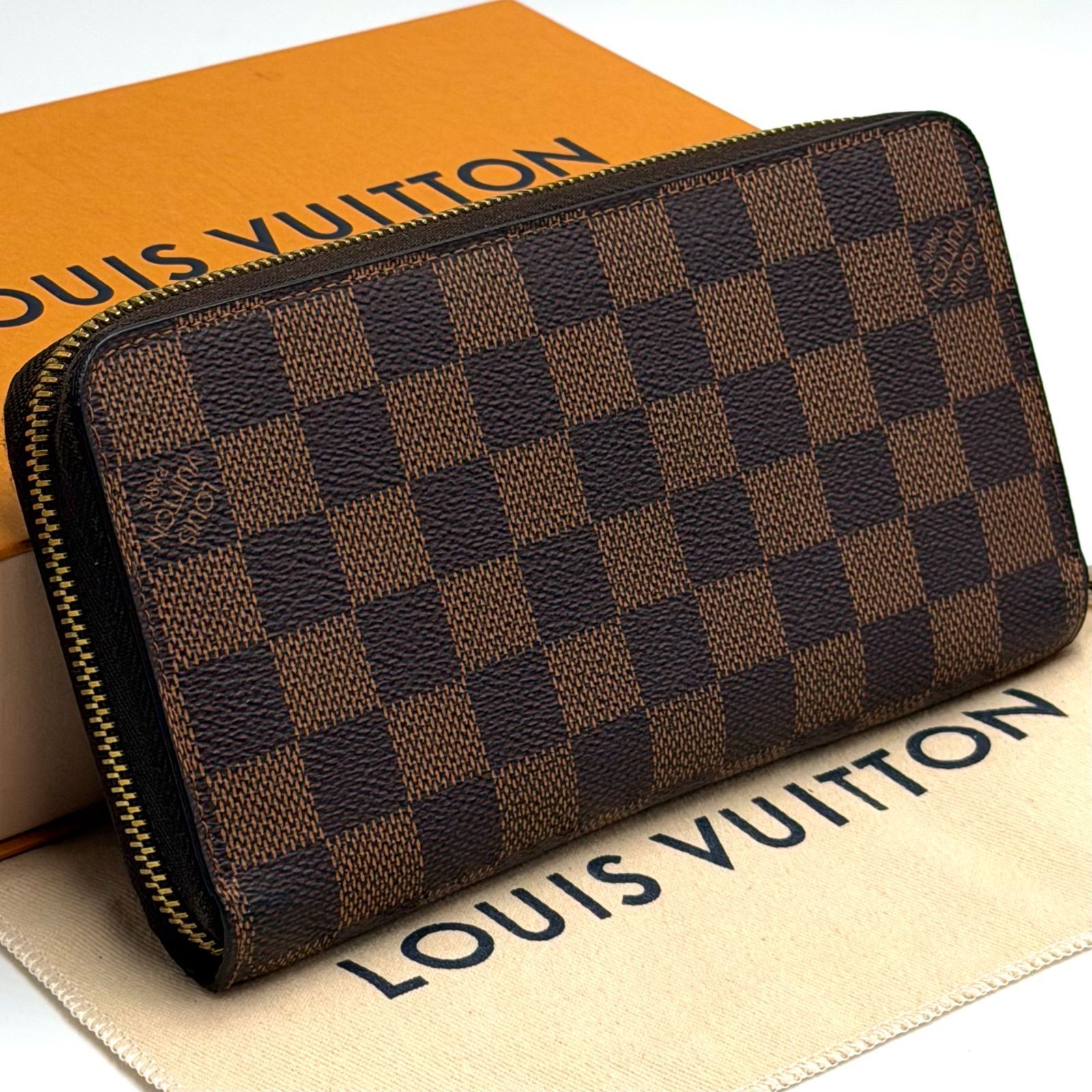 ルイヴィトン LOUIS VUITTON ダミエ エベヌ ジッピーウォレット