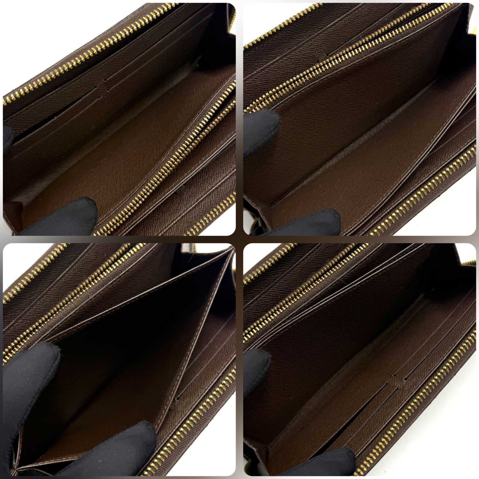 ルイヴィトン LOUIS VUITTON ダミエ エベヌ ジッピーウォレット 