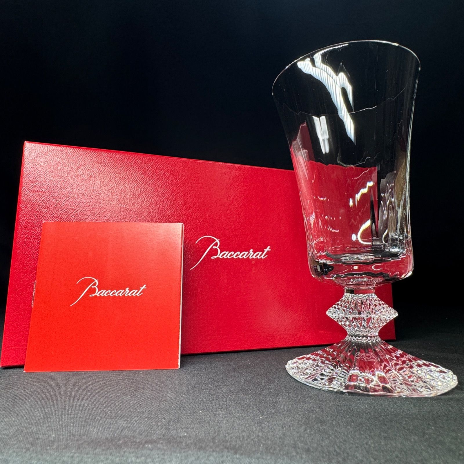 F208 美品 Baccarat ミルニュイ ゴブレット 箱付き バカラ 食器ワイン 