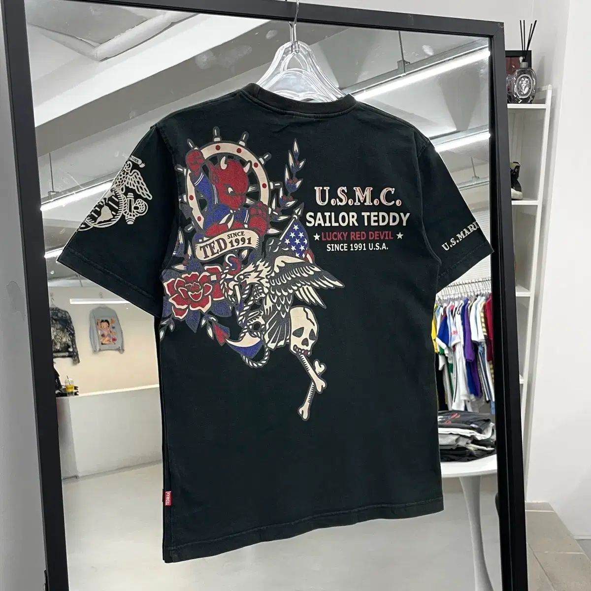 テッドカンパニー テッドマン DEVIL (デビル) 悪魔 BIG (ビック) ロゴ (ロゴ) Tシャツ (Tシャツ)