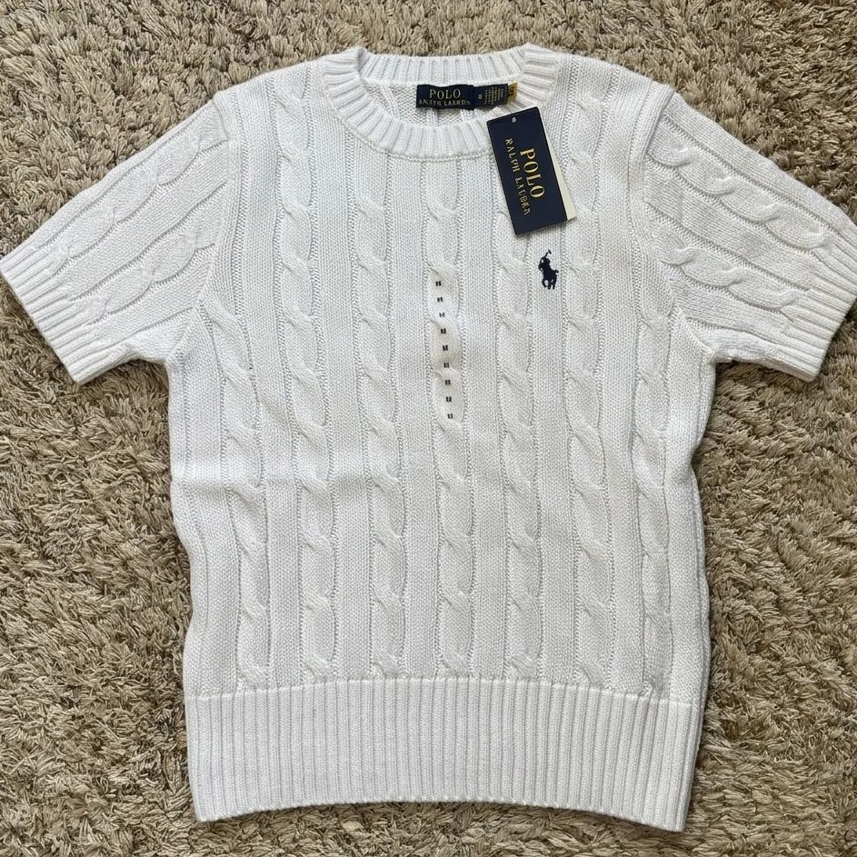 新品タグ付き】ポロラルフローレン ケーブルサマーニット 半袖