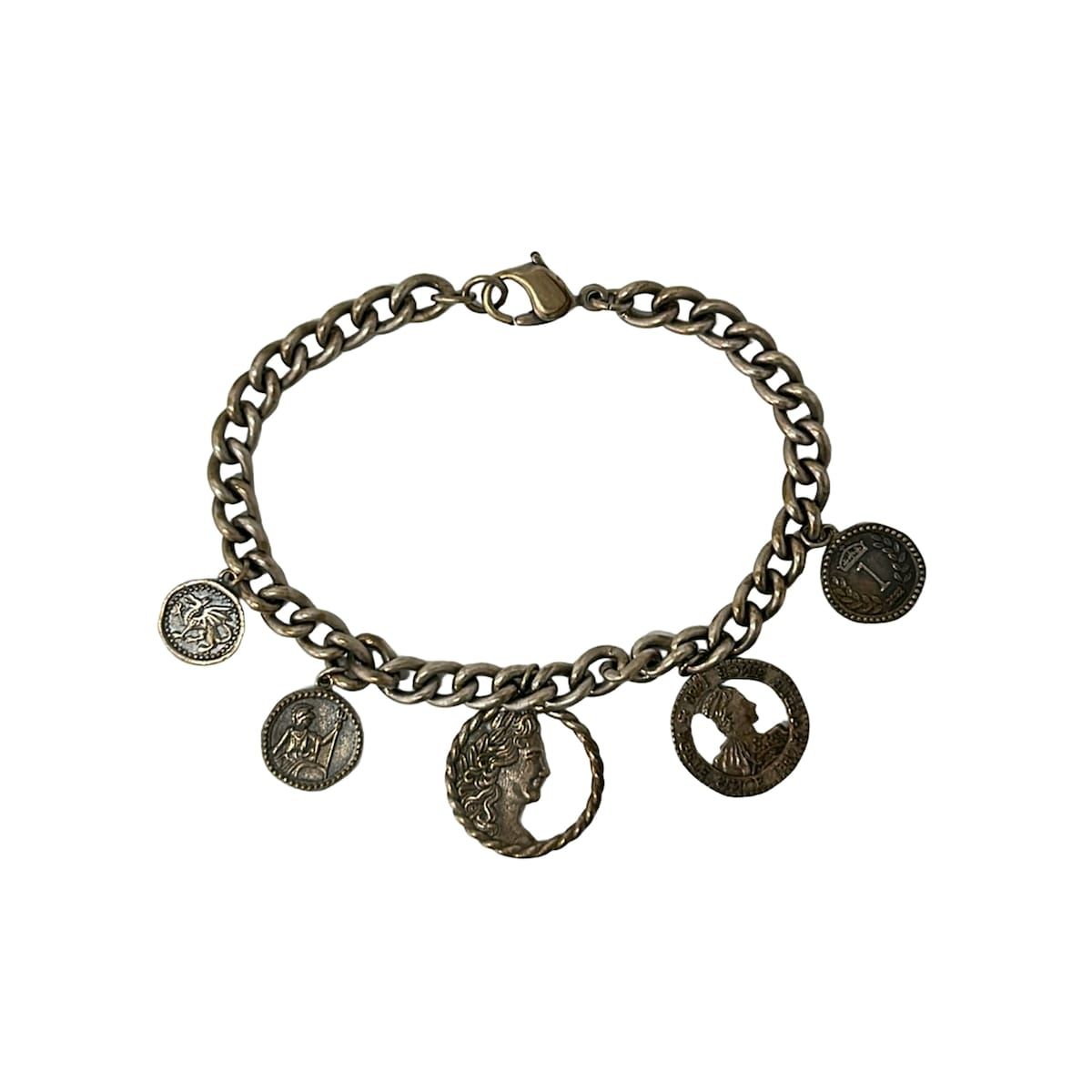 agete(アガット) ブレスレット美品 - ブロンズ コイン/2022 Spring Collection