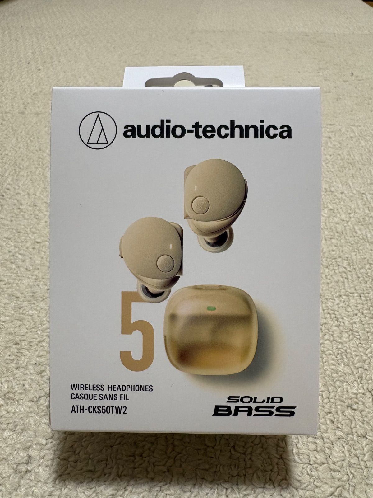【新品・未使用】オーディオテクニカ 完全ワイヤレスイヤホン (ATH-CKS50TW2 BG) 【新品・未使用】オーディオテクニカ 完全ワイヤレスイヤホン (ATH-CKS50TW2 BG)