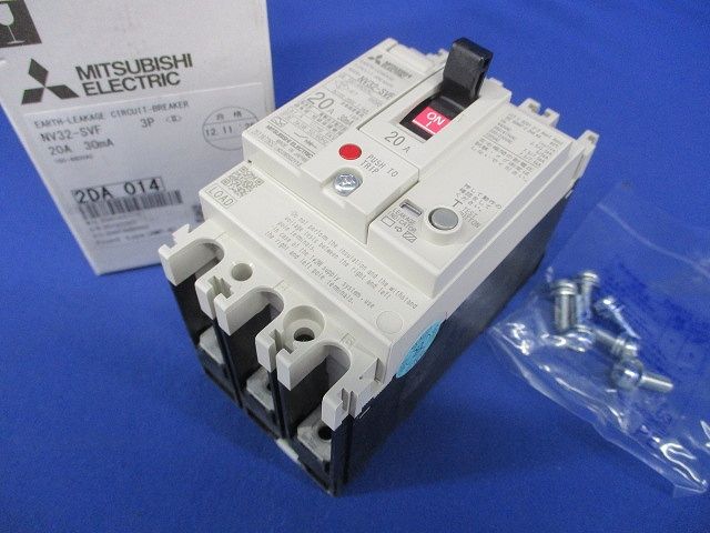漏電遮断器 3P20A30mA 100-440VAC NV32-SVF3P20A