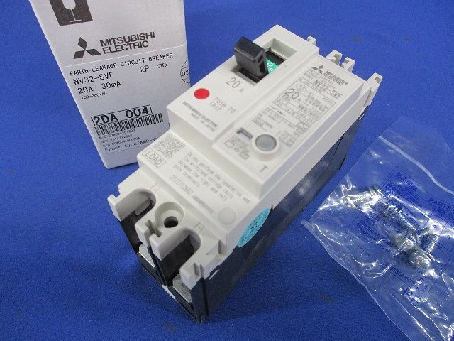 漏電遮断器 2P20A30mA 100-240VAC NV32-SVF2P20A