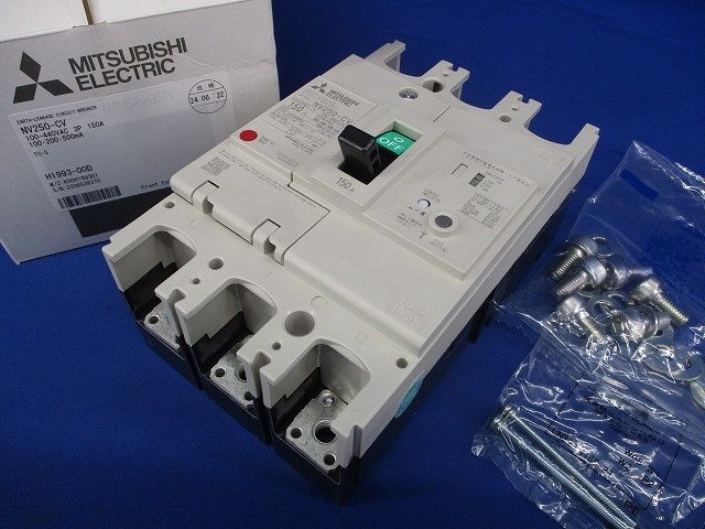 漏電遮断器 3P150A 100-440VAC 100・200・500mA NV250-CV3P3E150A