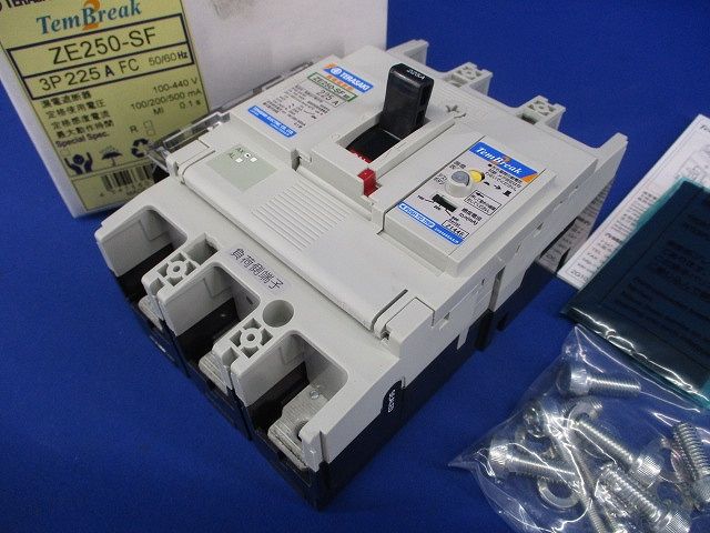 漏電遮断器 3P225A 100/440V 100/200/500ｍA ZE250-SF3P225A