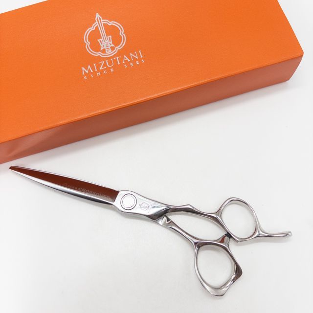 【ミズタニシザーズ ミズタニシザーMIZUTANI SCISSORS】ACRO CROSSOVER CR-1 6.2 シザー オフセット 理容 美容ハサミ 美容師 理容師 右利き 6.2インチ 中古 sc3286