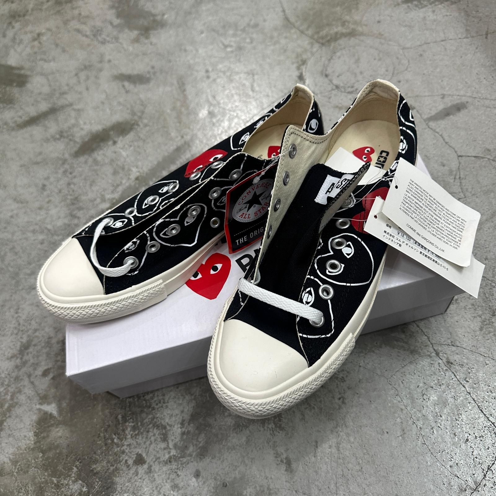 未使用 PLAY COMME des GARCONS × CONVERSE Chuck Taylor Low チャック 