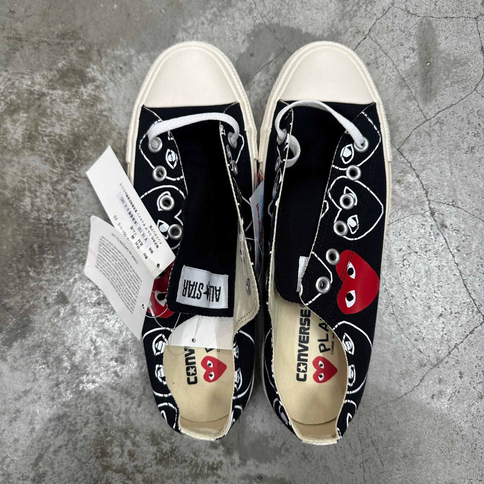 未使用 PLAY COMME des GARCONS × CONVERSE Chuck Taylor Low チャック 