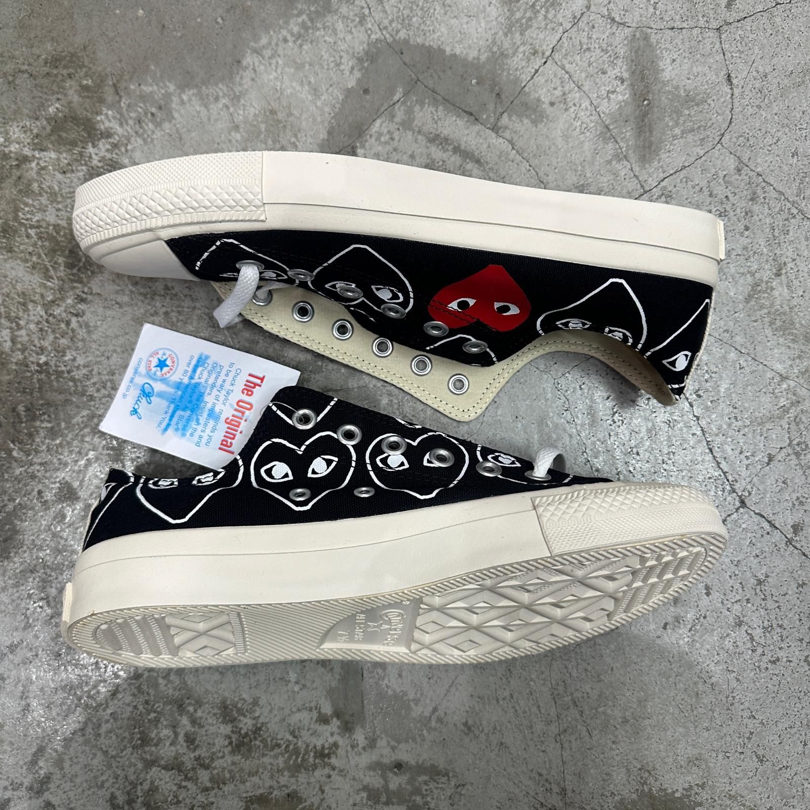 未使用 PLAY COMME des GARCONS × CONVERSE Chuck Taylor Low チャック 