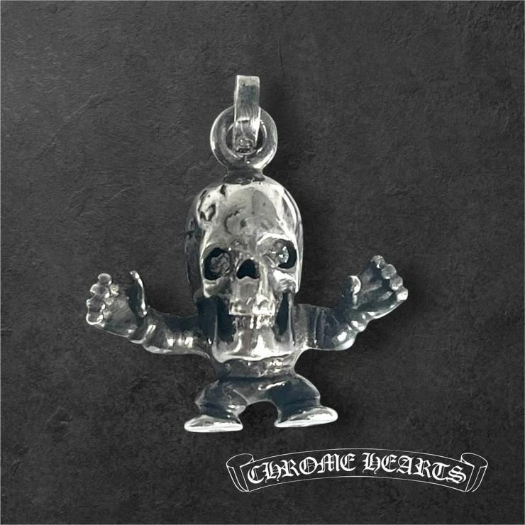 CHROME HEARTS クロムハーツ TINY FOTI HARRIS TEETER 2P DIA タイニーハリスティータ ダイヤ チャーム ペンダントトップ シルバー CHROME HEARTS クロムハーツ TINY FOTI HARRIS TEETER 2P DIA フォティ