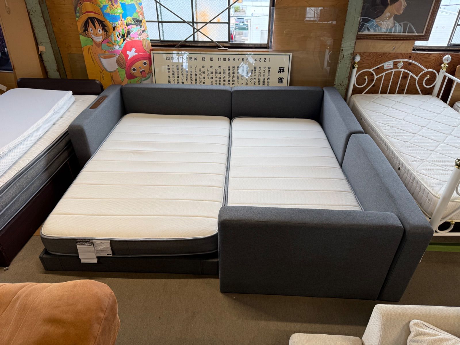 19万　ニトリ　組み合わせベッド　シングル　セミダブル
