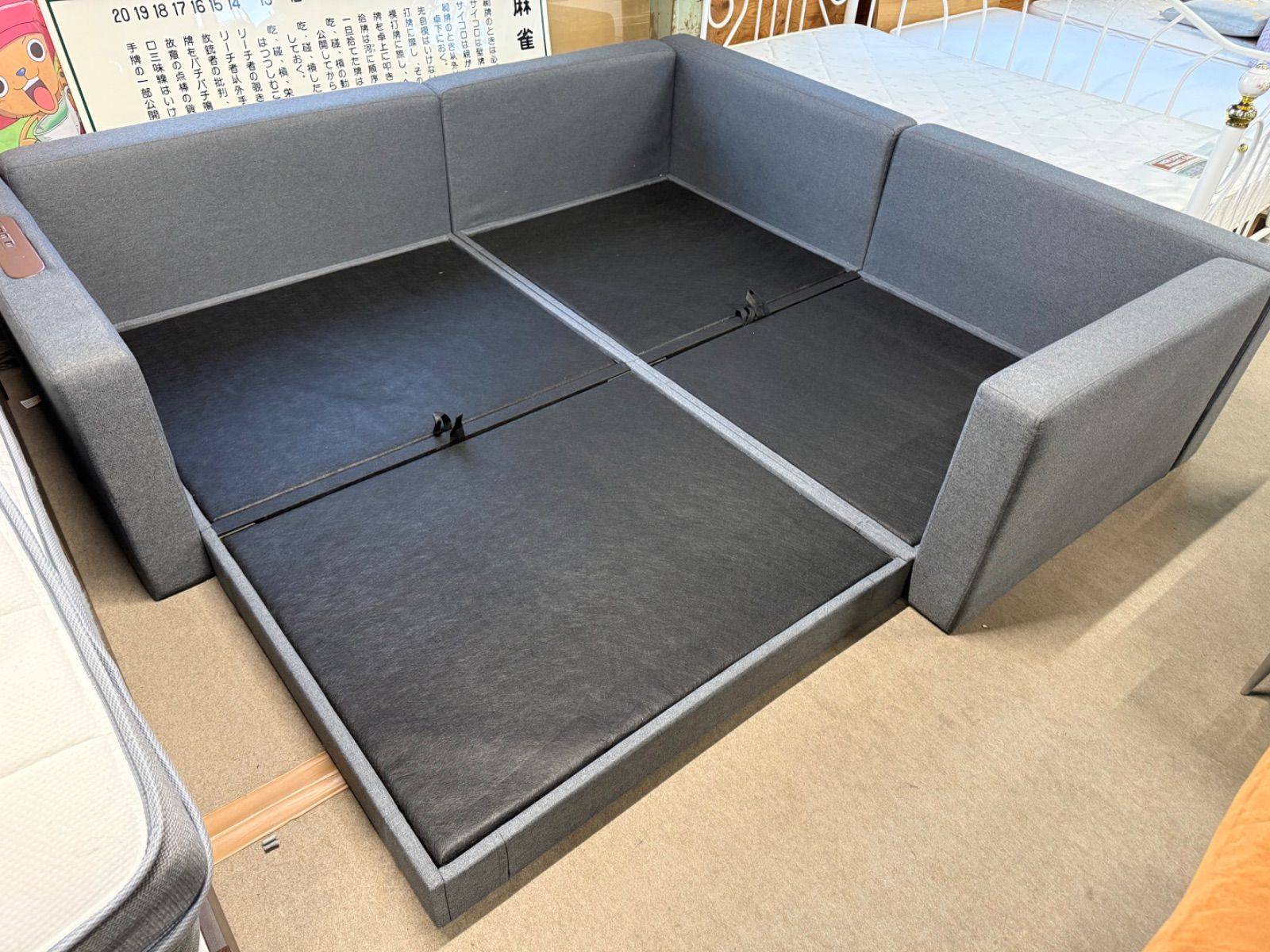 19万 ニトリ 組み合わせベッド シングル セミダブル - メルカリ