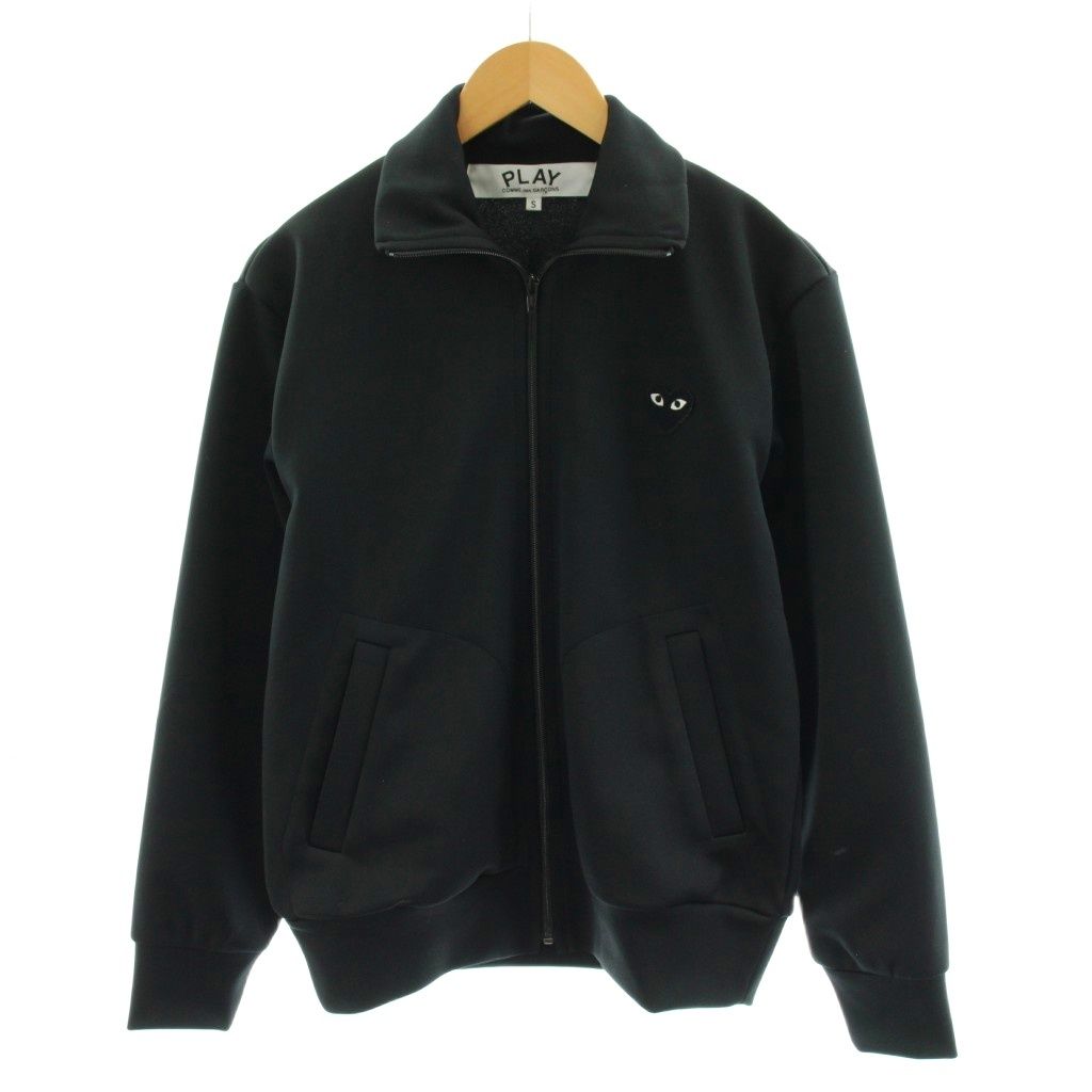 プレイコムデギャルソン PLAY COMME des GARCONS AD2025/10 25AW トラックジャケット ロゴ S 黒 ブラック AX-T256 /AN79