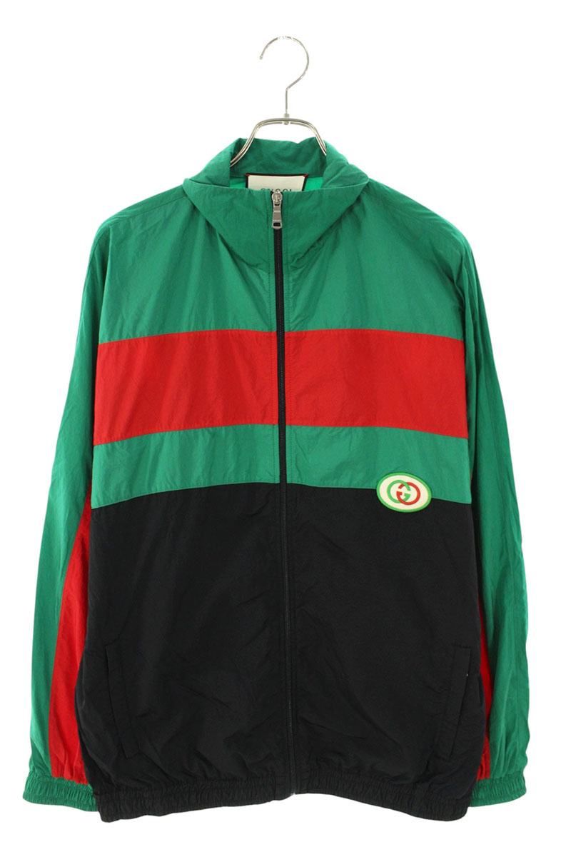 グッチ 573308 XJBAK ロゴナイロントラックジャケットブルゾン メンズ