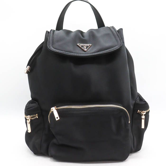 ゲス リュック バックパック デイパック 鞄 カバン ブランド 黒 レディース ブラック Guess 【中古】