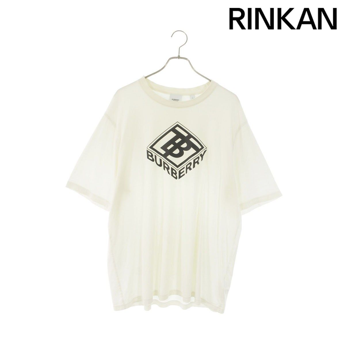バーバリー 8021832 フロントロゴプリントTシャツ メンズ L