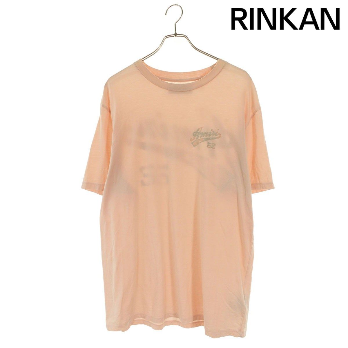 アミリ 23SS ベースボールロゴフロッキープリントTシャツ メンズ L