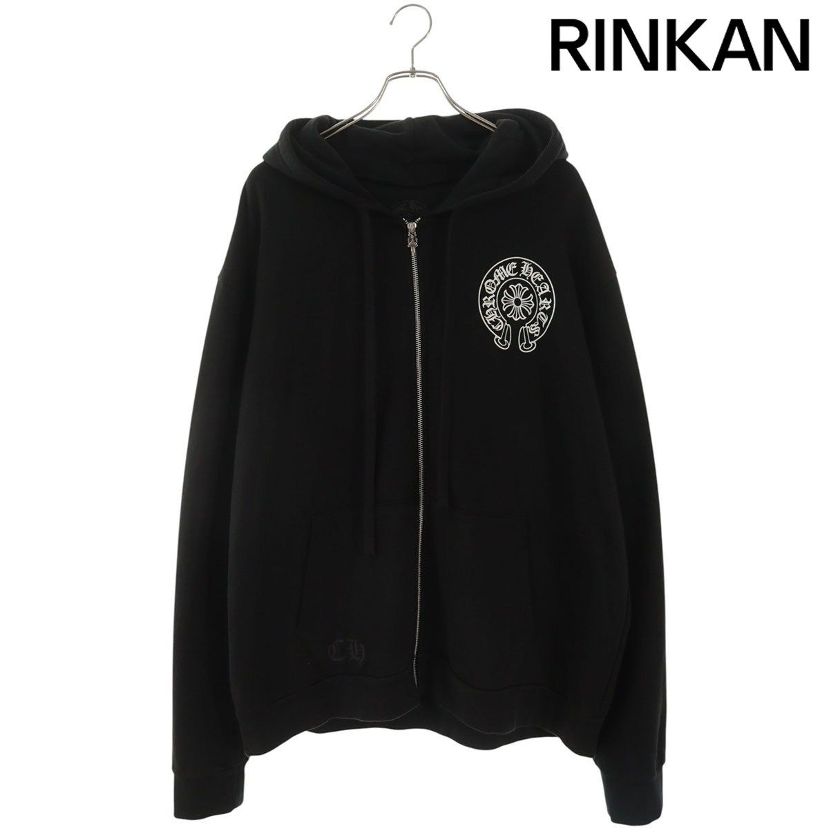 クロムハーツ SWTSHRT HD ZIP LTD 東京限定バックホースシュージップアップパーカー メンズ L