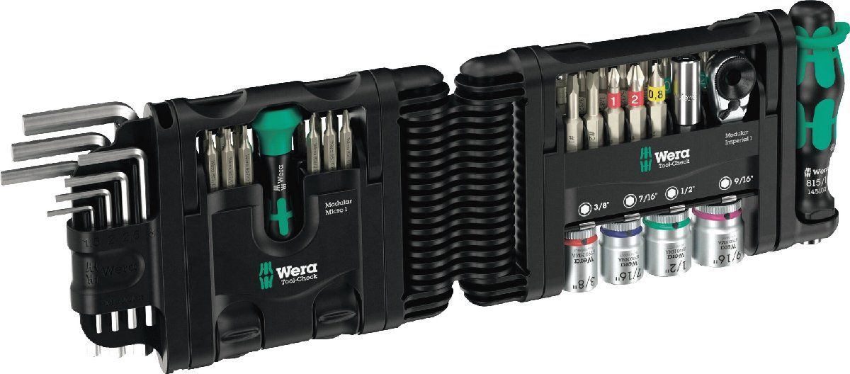 WERA ヴェラ 049025 ツールチェック モジュラー セット（インチ） 51点入 品番：049025 とてもコンパクトなツールセットです