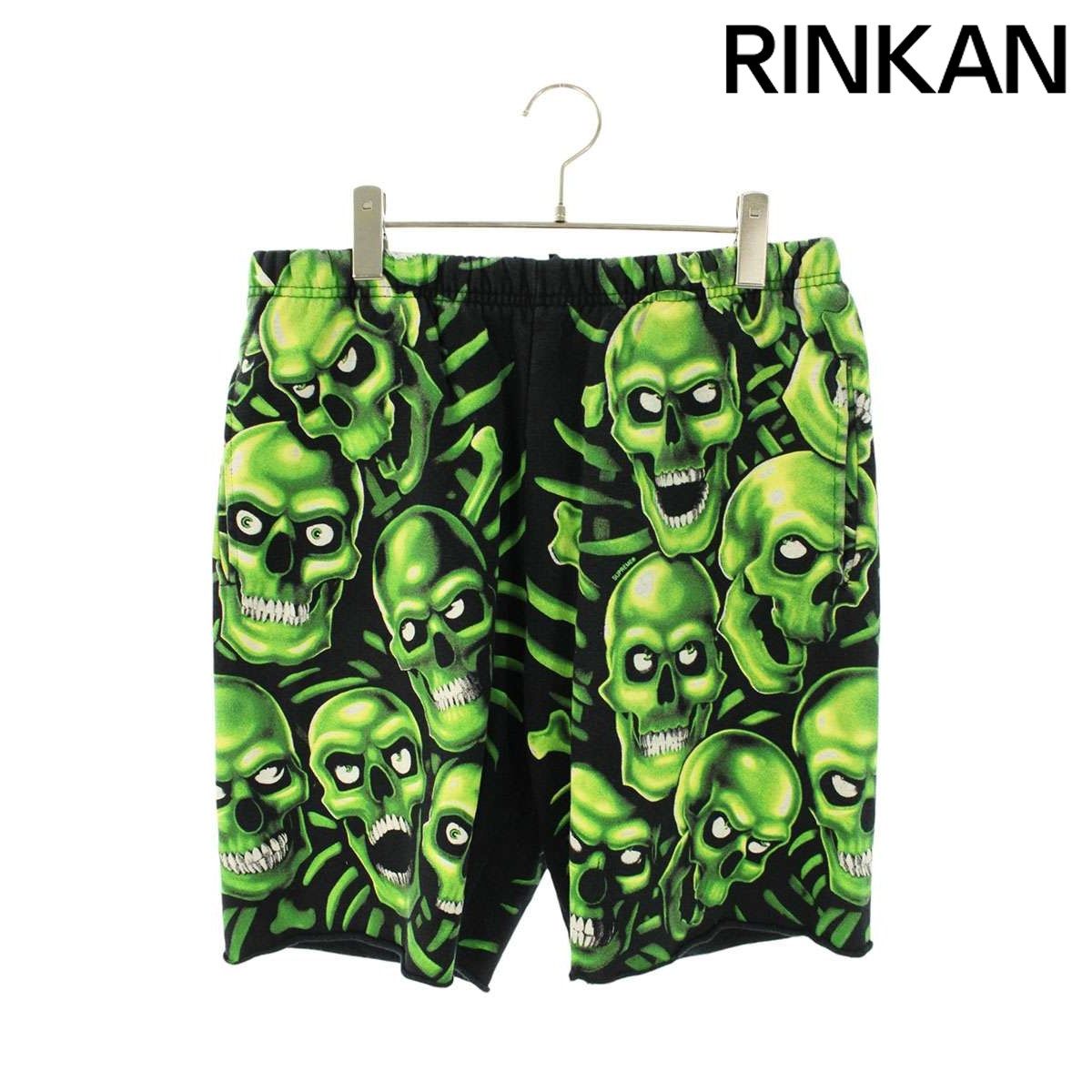 シュプリーム 18SS Skull Pile Sweatshort スウェットハーフパンツ メンズ M
