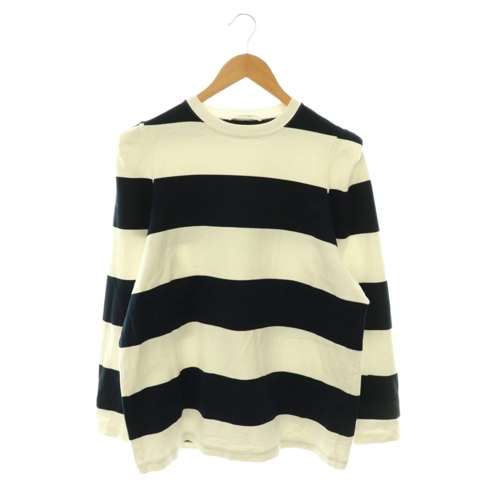 フィーニー PHEENY 26SS Heavy weight border tucked sleeve カットソー ロンT ボーダー タックスリーブ 長袖 F 白 濃紺 ホワイト ダークネイビー /HS ■OS
