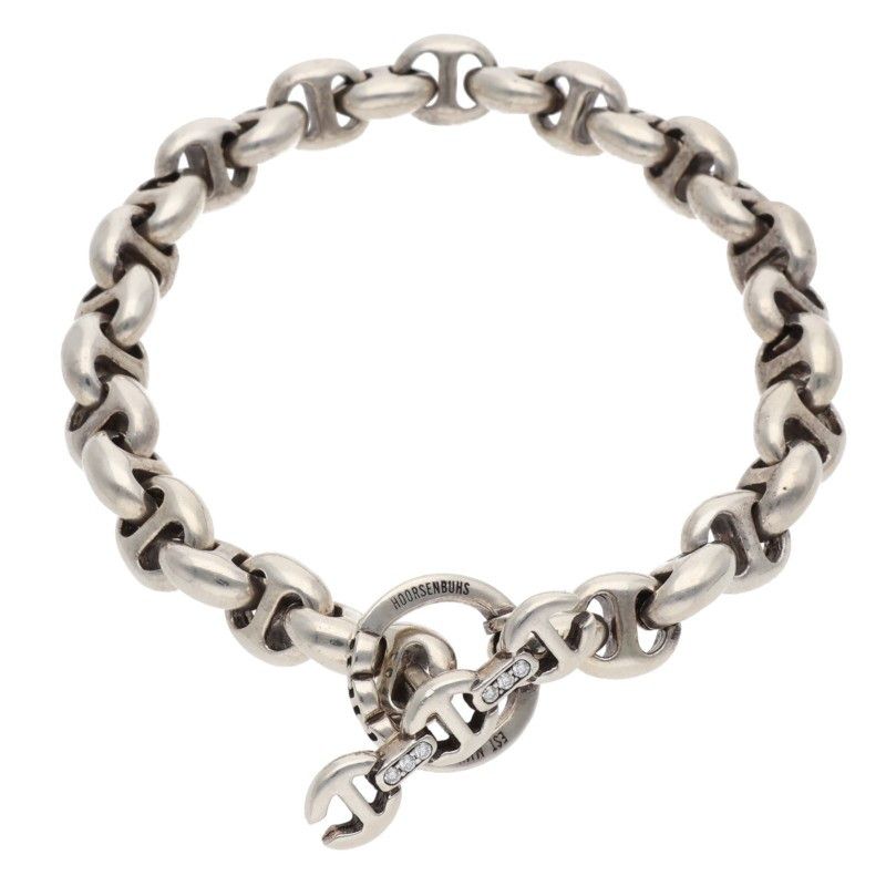 ホーセンブース 10MM OPEN-LINK BRACELET ダイヤシルバーブレスレット