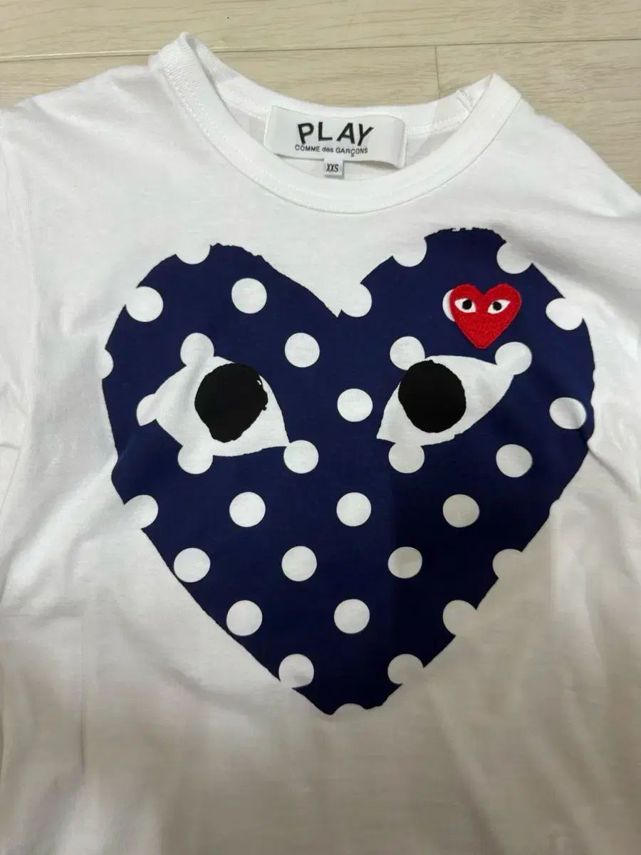 コム・デ・ギャルソン PLAY ドット 半袖 ブルー xxs 12,506円