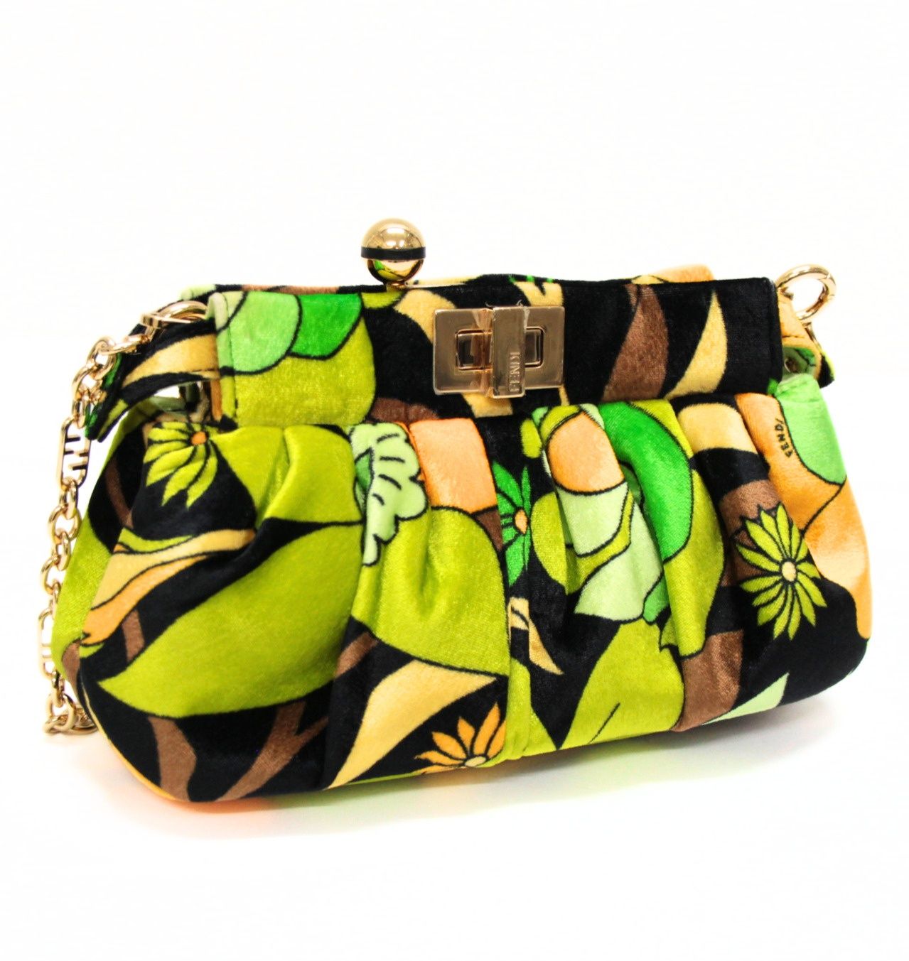 極美品FENDI フェンディ ピーカブー クリック チェーンショルダー 