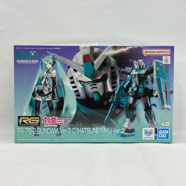 【中古】バンダイ 1/144 RG RX-78-2 ガンダム Ver.2.0 初音ミクVer. 機動戦士ガンダム[97] 7,089円