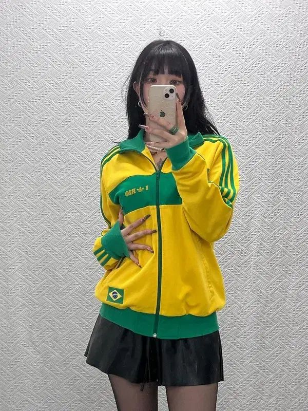 アディダス オールドスクール ブラジル リオ デ ジャネイロ ジャージ ジップアップ 100 C12059