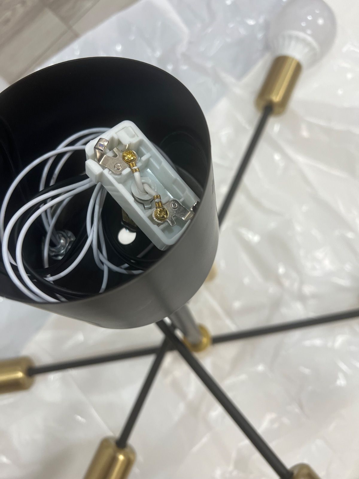 引掛シーリング用 3色LED電球付きスパゲッティスタイルシーリング